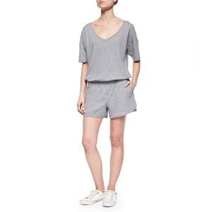 Theory Jiyan romper in heather gray